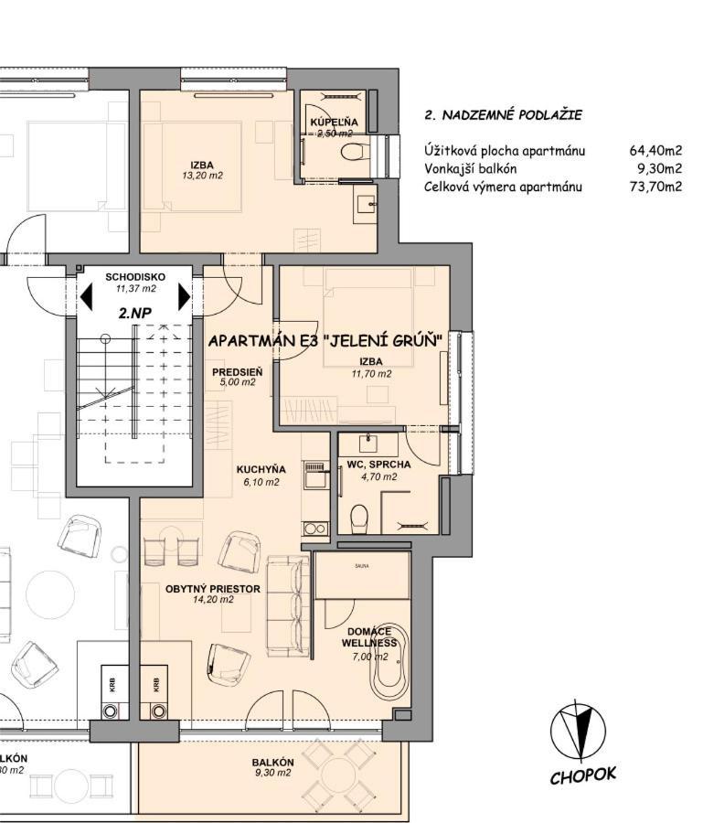 דמנובסקה דולינה Apartman Jeleni Grun Jasna מראה חיצוני תמונה